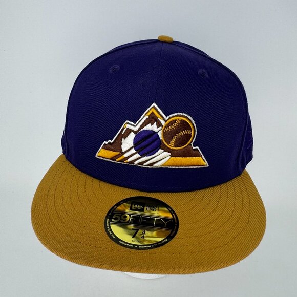 NWT Colorado Rockies 10 Yr‎ Anniversary Fitted Hat 7 3/4 Cap MLB Baseball - Picture 2 of 7